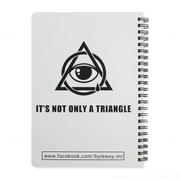 創意個性環裝筆記本-彩色封面上霧膜線圈記事本-可訂製內頁及客製化加印LOGO