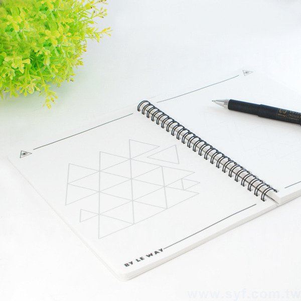 創意個性環裝筆記本-彩色封面上霧膜線圈記事本-可訂製內頁及客製化加印LOGO