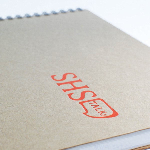 經典復古牛皮紙環裝筆記本-左翻式線圈記事本-可訂製內頁及客製化加印LOGO