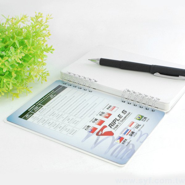 創意個性環裝筆記本-個性銀色線圈記事本-可訂製內頁及客製化加印LOGO