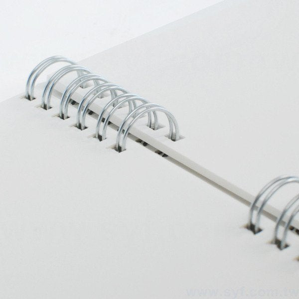 創意個性環裝筆記本-個性銀色線圈記事本-可訂製內頁及客製化加印LOGO