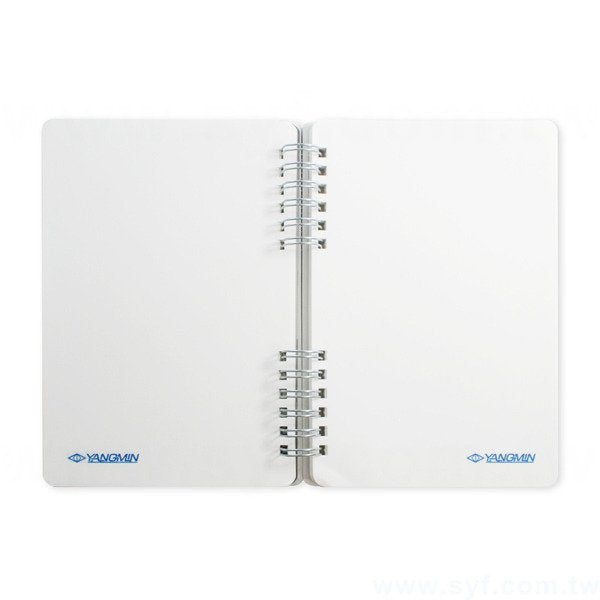 創意個性環裝筆記本-個性銀色線圈記事本-可訂製內頁及客製化加印LOGO