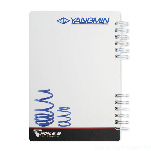 創意個性環裝筆記本-個性銀色線圈記事本-可訂製內頁及客製化加印LOGO