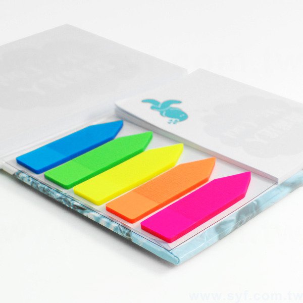 硬殼封面便利貼-三合一n次貼可印刷-封面單面彩色上亮膜