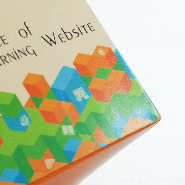 長形抽取式便利貼盒-200張n次貼無印刷-外盒單面彩色上亮膜