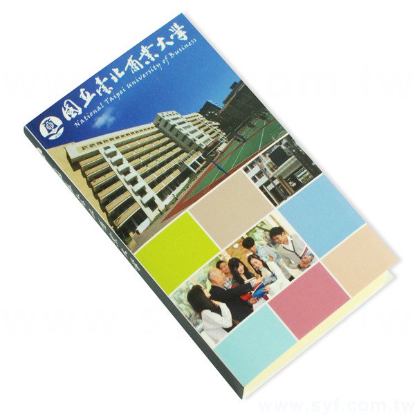 直式封卡便利貼-二合一n次貼無印刷-封面雙面彩色上亮膜