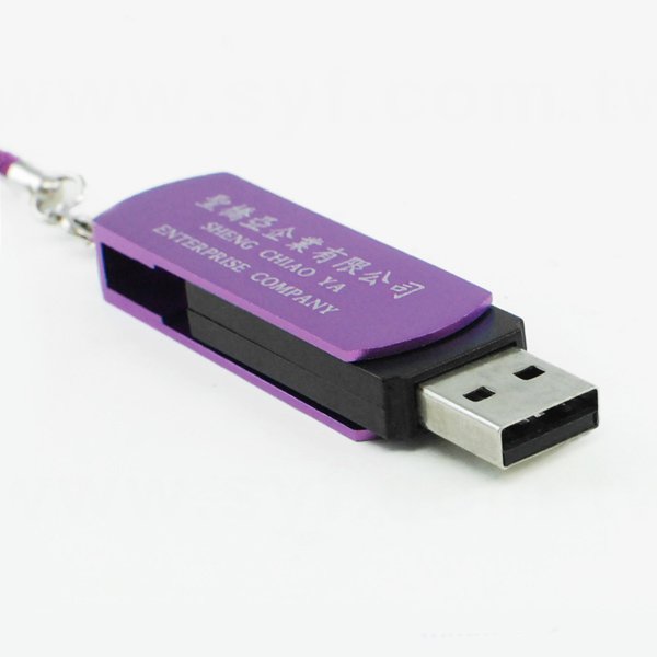 編織吊繩旋轉隨身碟-金屬材質USB隨身碟-可加LOGO客製化印刷-加馬口鐵盒