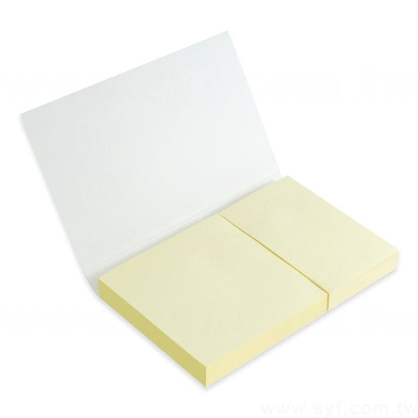 橫式封卡便利貼-二合一n次貼無印刷-封面雙面彩色上霧膜