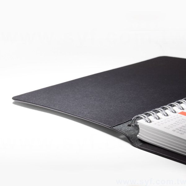 精緻高雅壓紋環裝工商日誌-48K十字紋線圈記事本-可訂製內頁及客製化加印LOGO