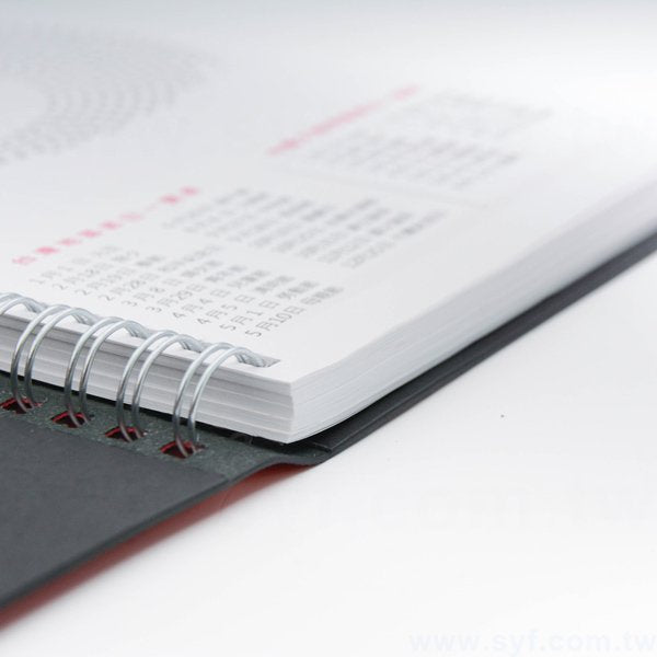 精緻高雅壓紋環裝工商日誌-25K十字紋線圈記事本