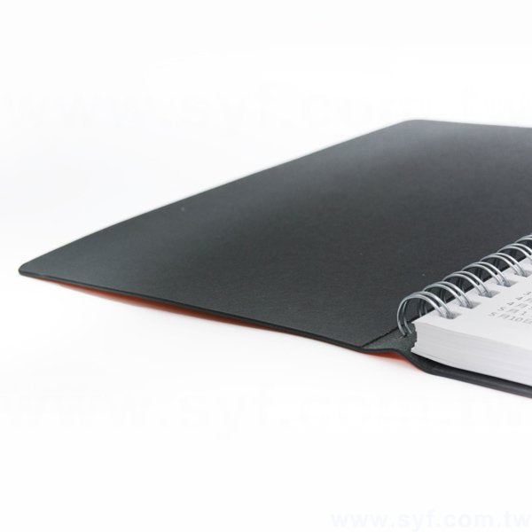 時尚典雅壓紋環裝工商日誌-25K十字紋線圈記事本