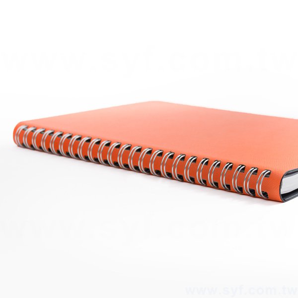 時尚典雅壓紋環裝工商日誌-25K十字紋線圈記事本