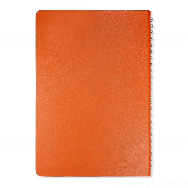 時尚典雅壓紋環裝工商日誌-25K十字紋線圈記事本