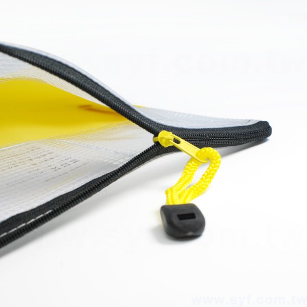 雙色拉鍊袋-牛津材質加網格-單面彩色印刷