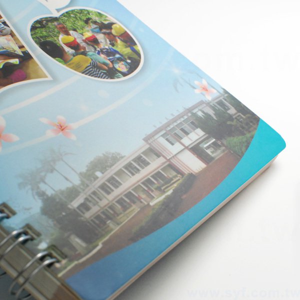 創意個性環裝筆記本-彩色封面上霧膜線圈記事本-可訂製內頁及客製化加印LOGO
