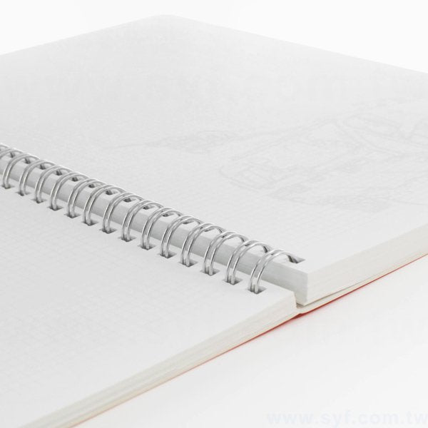 創意個性環裝筆記本-單色封面上霧膜線圈記事本-可訂製內頁及客製化加印LOGO
