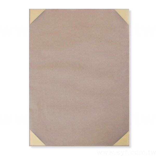 極簡風格左翻證書夾-牛皮紙材質無印刷-畢業禮物首選