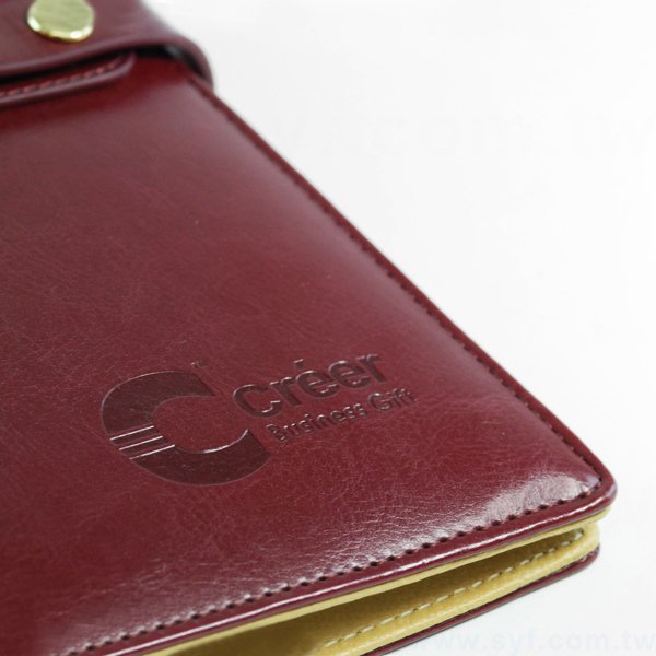 創意古典工商日誌-子母扣式活頁筆記本本-可訂製內頁及客製化加印LOGO