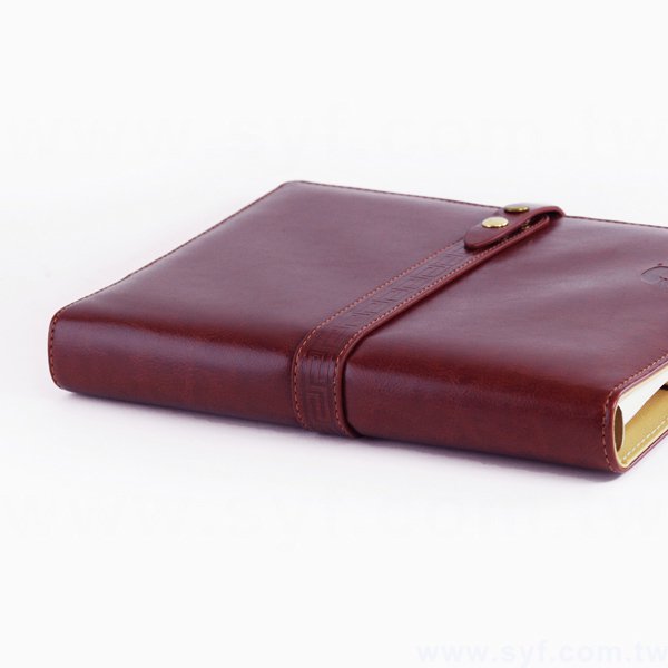 創意古典工商日誌-子母扣式活頁筆記本本-可訂製內頁及客製化加印LOGO