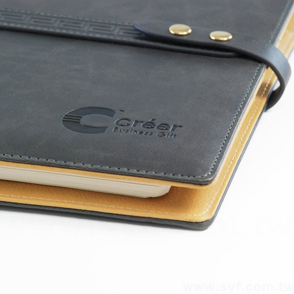 創意古典工商日誌-子母扣式活頁筆記本