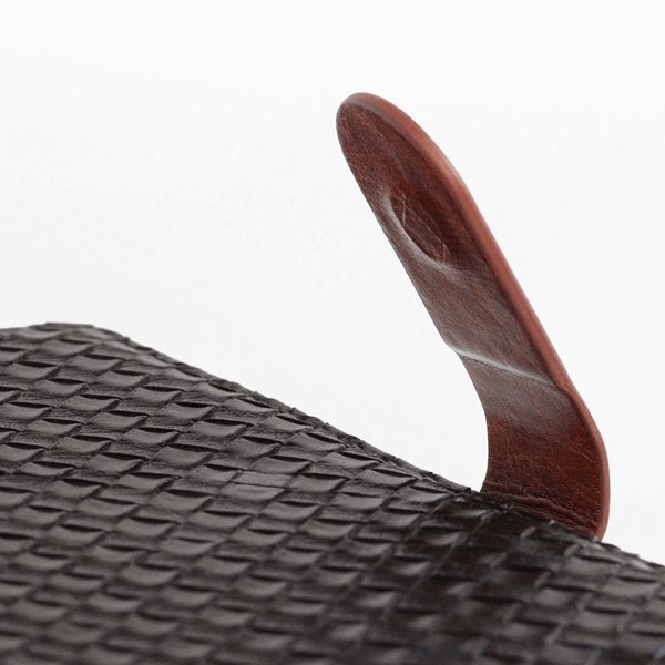 時尚編織紋工商日誌-磁扣式扣環活頁筆記本-可訂製內頁及客製化加印LOGO