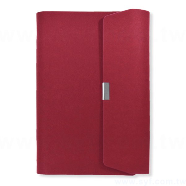 時尚優雅工商日誌-三折式磁扣活頁筆記本-可訂製內頁及客製化加印LOGO