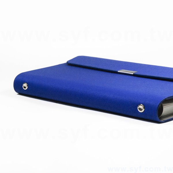 時尚優雅工商日誌-三折式磁扣活頁筆記本-可訂製內頁及客製化加印LOGO