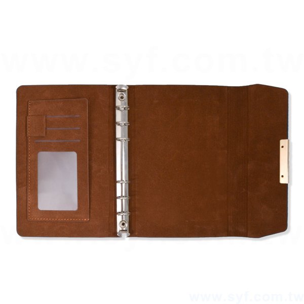 極簡典雅工商日誌-三折式磁扣活頁筆記本-可訂製內頁及客製化加印LOGO