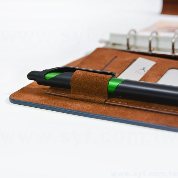 極簡典雅工商日誌-三折式磁扣活頁筆記本-可訂製內頁及客製化加印LOGO