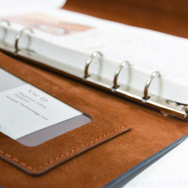 極簡典雅工商日誌-三折式磁扣活頁筆記本-可訂製內頁及客製化加印LOGO