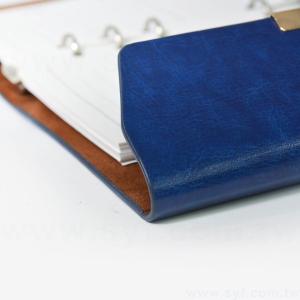 極簡典雅工商日誌-三折式磁扣活頁筆記本-可訂製內頁及客製化加印LOGO