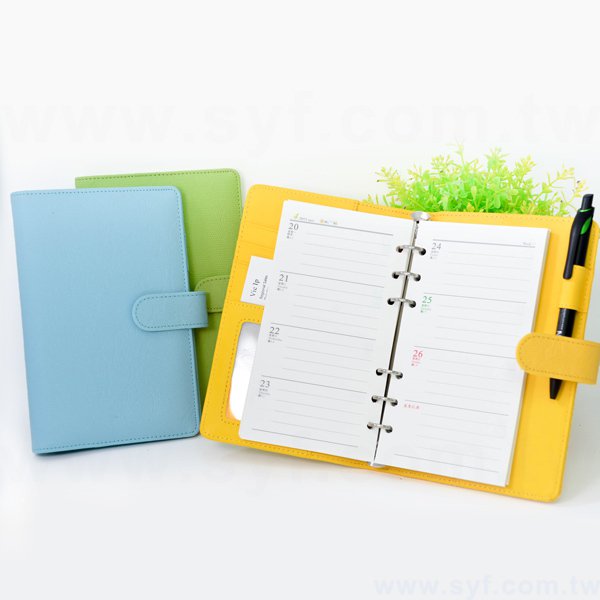 精緻印花工商日誌-磁扣式活頁筆記本-可訂製內頁及客製化加印LOGO