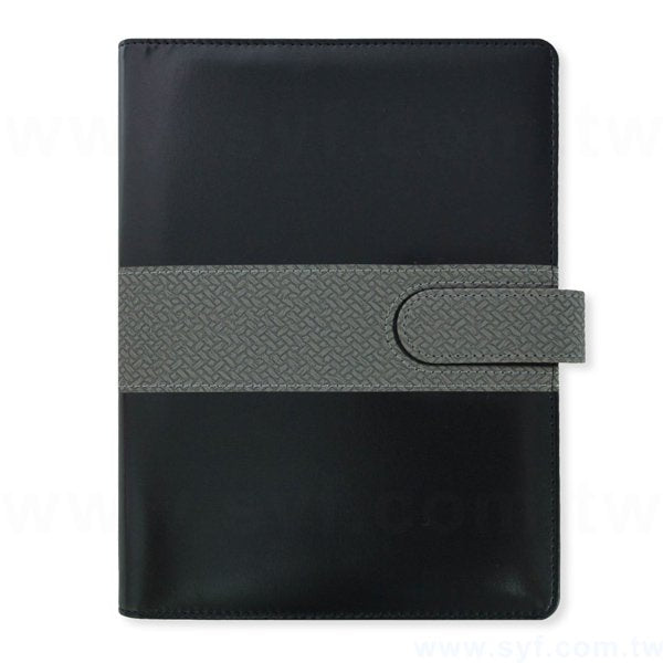 經典編織工商日誌-磁扣式活頁筆記本-可訂製內頁及客製化加印LOGO