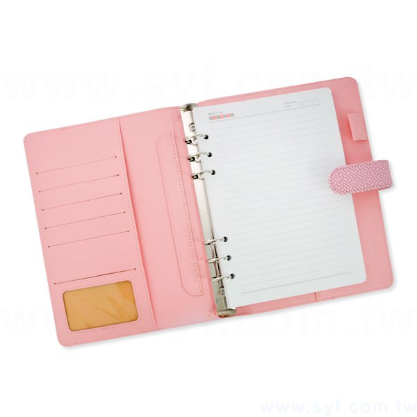 經典編織工商日誌-磁扣式活頁筆記本-可訂製內頁及客製化加印LOGO