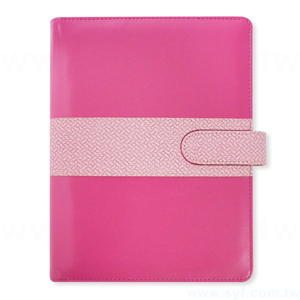 經典編織工商日誌-磁扣式活頁筆記本-可訂製內頁及客製化加印LOGO