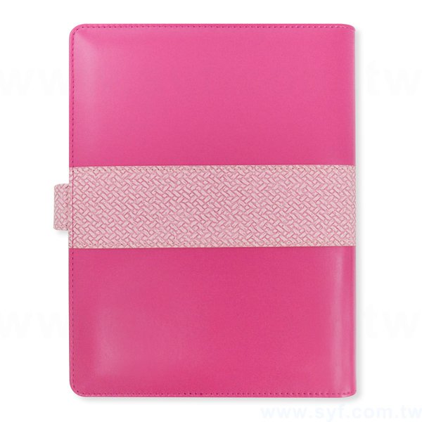 經典編織工商日誌-磁扣式活頁筆記本-可訂製內頁及客製化加印LOGO