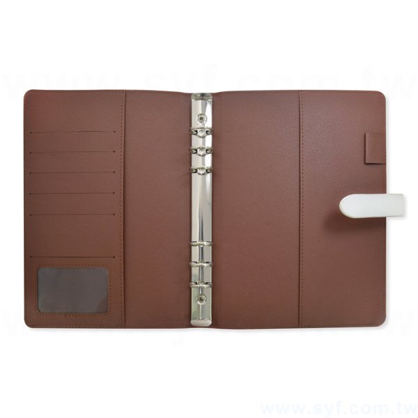 時尚簡約工商日誌-插扣式活頁筆記本-可訂製內頁及客製化加印LOGO