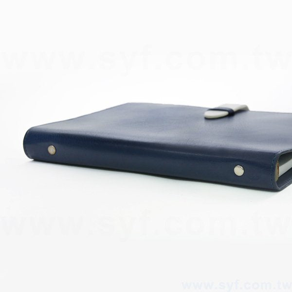 時尚簡約工商日誌-插扣式活頁筆記本-可訂製內頁及客製化加印LOGO