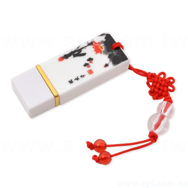 青花瓷隨身碟-陶瓷隨身碟-可加LOGO客製化印刷