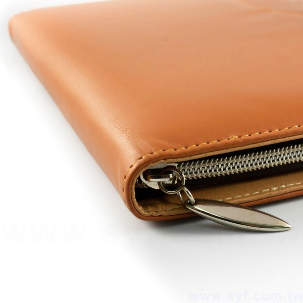 精緻壓花工商日誌-拉鍊包活頁筆記本-可訂製內頁及客製化加印LOGO