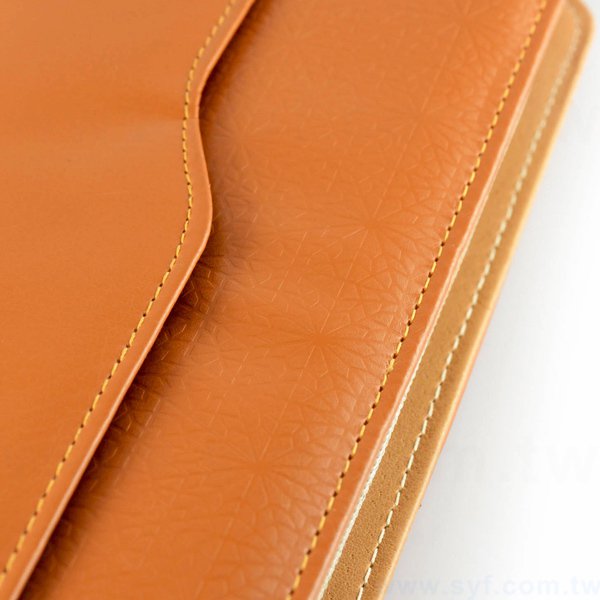 精緻壓花工商日誌-拉鍊包活頁筆記本-可訂製內頁及客製化加印LOGO