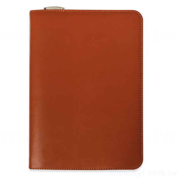 精緻壓花工商日誌-拉鍊包活頁筆記本-可訂製內頁及客製化加印LOGO