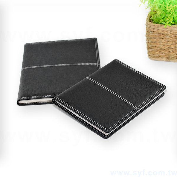 經典拼接工商日誌-翻開式平裝萬用手冊-可訂製內頁及客製化加印LOGO