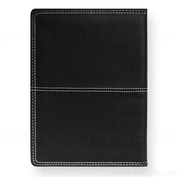 經典拼接工商日誌-翻開式平裝萬用手冊-可訂製內頁及客製化加印LOGO