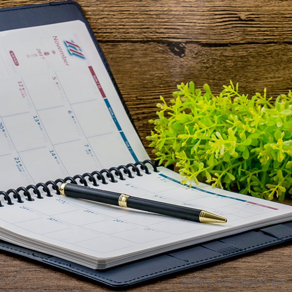 尊爵品味工商日誌-翻開式活頁筆記本-可訂製內頁及客製化加印LOGO