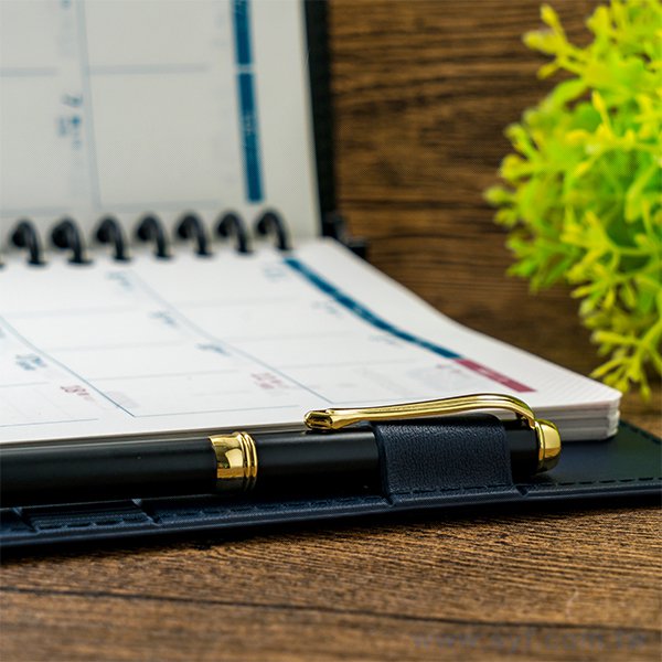 尊爵品味工商日誌-翻開式活頁筆記本-可訂製內頁及客製化加印LOGO