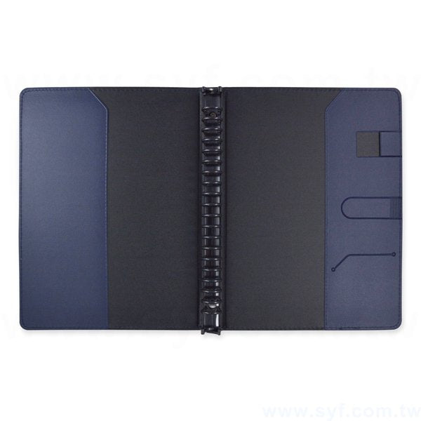 尊爵品味工商日誌-翻開式活頁筆記本-可訂製內頁及客製化加印LOGO