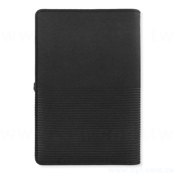 經典線條工商日誌-按壓式方扣活頁筆記本-可訂製內頁及客製化加印LOGO