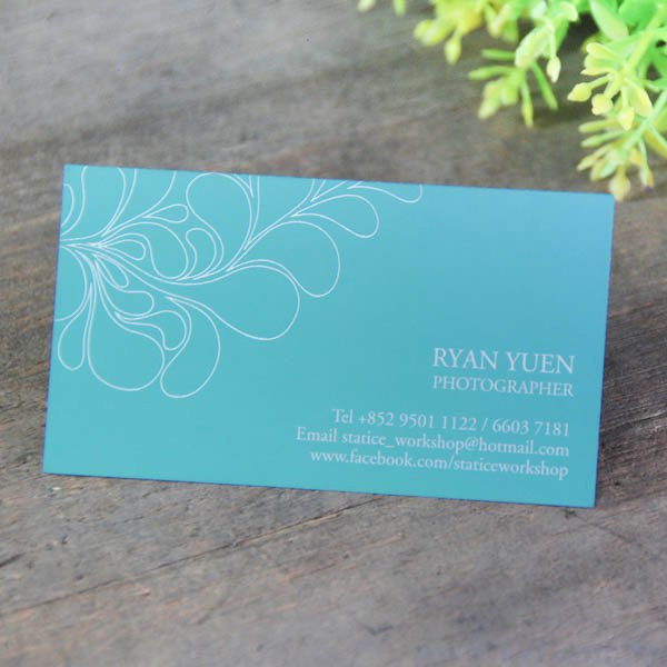 單霧單局部光250um名片製作-創意名片設計-多款名片材質可選