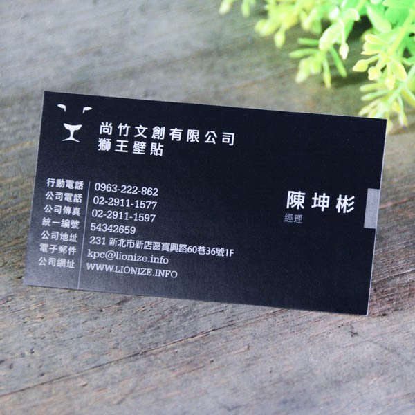 瑞典一級卡350g名片製作-雙面彩色印刷-客製化各式名片尺寸